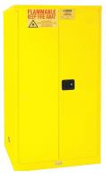 15F257 Flammable Safety Cabinet, 60 Gal., Yellow