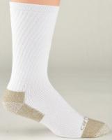 15F424 Socks, Mens, Mid-Calf, White, XL, 11-15, PR