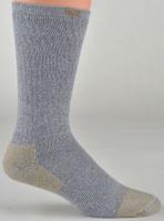 15F425 Socks, Mens, Mid-Calf, Gray, L, 6-12, PR