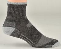 15F431 Socks, Mens, Quarter, Charcoal, L, 6-12, PR