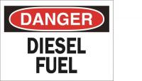 15H991 Sign, 10X14, Danger Diesel Fuel, S.