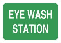 15J029 Sign, 7X10, Eye Wash Station, S.