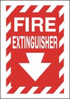 15J040 Sign, 14X10, Fire Extinguisher, S.