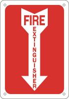 15J042 Sign, 10X7, Fire Extinguisher, A.