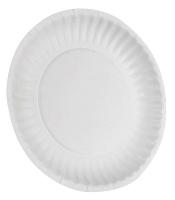 15J225 Disposable Plate, 6 In., White, PK 1000