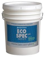 25Y249 Interior Paint, Semi-Gloss, 5 gal, Bayville
