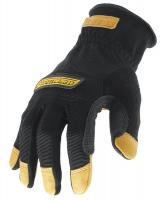 15U456 Mechanics Gloves, Black/Tan, L, PR