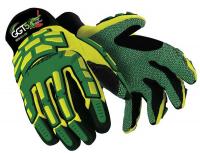 15U473 Cut Resistant Gloves, Yellow/Green, L, PR