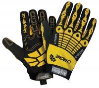 15U492 Cut Resistant Gloves, Yellow/Black, S, PR