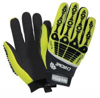 15U495 Cut Resistant Gloves, Green/Black, XL, PR