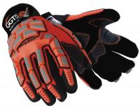 15U514 Cut Resistant Gloves, Orange/Gray, XL, PR