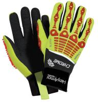 15U516 Cut Resistant Gloves, Yellow/Red, S, PR
