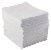 15U844 Absorbent Pads, White, 17 In. L, PK 100