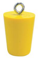 15U904 Drain Plug, 3 In, Yellow, PVC