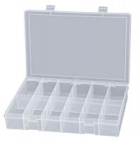 15V207 Parts Box, 12 Compartments, Plastic, Large