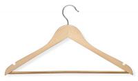 15V337 Suit Hanger, Maple, Wood, PK 4