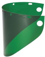 15W959 Faceshield Window, Propionate, Dk Green