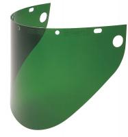 15W961 Faceshield Window, Propionate, Dk Green