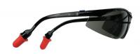 15X378 Safety Glasses, Gray, Scratch-Resistant