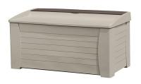 15X399 Deck Box, With Seat, 127 Gal, Taupe