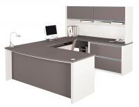 15X466 Workstation w/Hutch, Oversized Pedestals