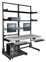 15X702 Double Frame Computer Workstation