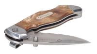 15X782 Folding Knife, Drop Point, 5-3/4 In, Brown