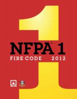 15Y093 NFPA 1 Fire Code 2012, 6th Ed., PB