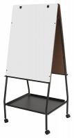 15Y112 Easel on Wheels, Steel, Black
