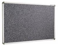 15Y256 Bulletin Board, RubberTak, Black, 4X8