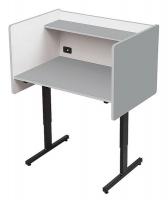 15Y278 Study Carrel, Gray
