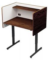 15Y279 Study Carrel, Walnut