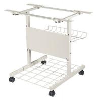 15Y281 Adjustable Printer Stand, Gray