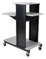 15Y299 Presentation Cart, 4 Shelf, Cherry