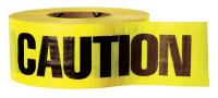 15Y425 Barricade Tape, Yellow/Black, 500ft x 3 In