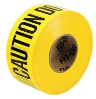 15Y427 Barricade Tape, Yellow/Black, 500ft x 3 In