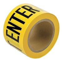 15Y433 Barricade Tape, Yellow/Black, 200ft x 3 In