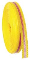 15Y444 Barricade Tape, Yllw/Magnta, 150ft x 3/4In