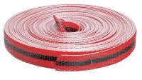 15Y445 Barricade Tape, Red/Black, 150 ft x 3/4 In