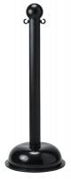 15Y460 BRADYLINK WARNING POST SOLID BLACK , PK 6