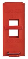 15Y516 Wall Switch Lockout, Red, 9/32 In. Dia.