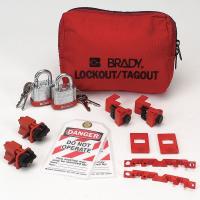 15Y535 Portable Lockout Kit, Red, Electrical, 13