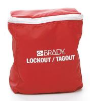 15Y556 Lockout Pouch, Unfilled, Red