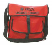 15Y558 Lockout Satchel, Unfilled, Red
