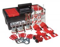 15Y561 Portable Lockout Kit, 17, Electrical, Blk