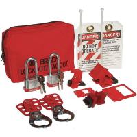 15Y563 Portable Lockout Kit, Red, Electrical, 11