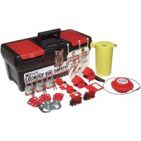 15Y566 Portable Lockout Kit, 18, Electrical, Black