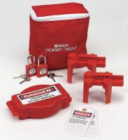 15Y582 Portable Lockout Kit, 10, Filled, Valve