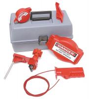 15Y583 Portable Lockout Kit, 10, Valve Lockout