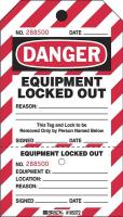 15Y630 Danger Tag, 7-1/2 x 4 In, Rld Brs, PK25